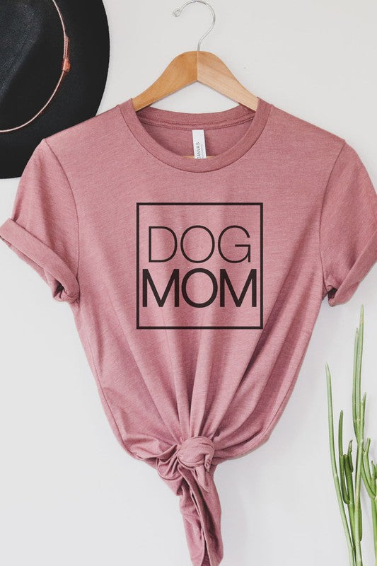 Dog Mom Tee - Mauve