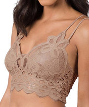 Crochet Lace Brallete - Taupe